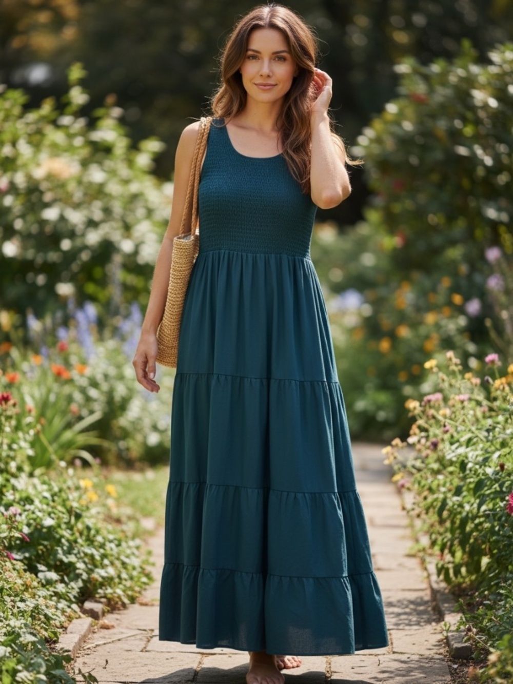 Women’s Summer Casual Long Dress size L